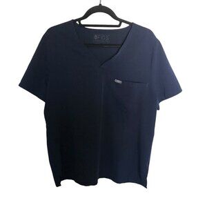 Figs Catarina One Pocket Scrub Top Winning Blue Sz X Large